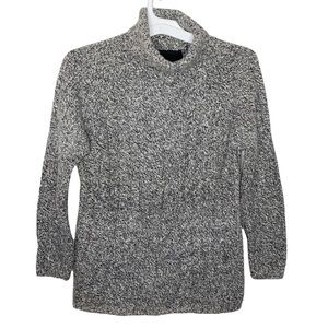 Express Vintage melange chunky cable knit turtleneck wool blend sweater size S